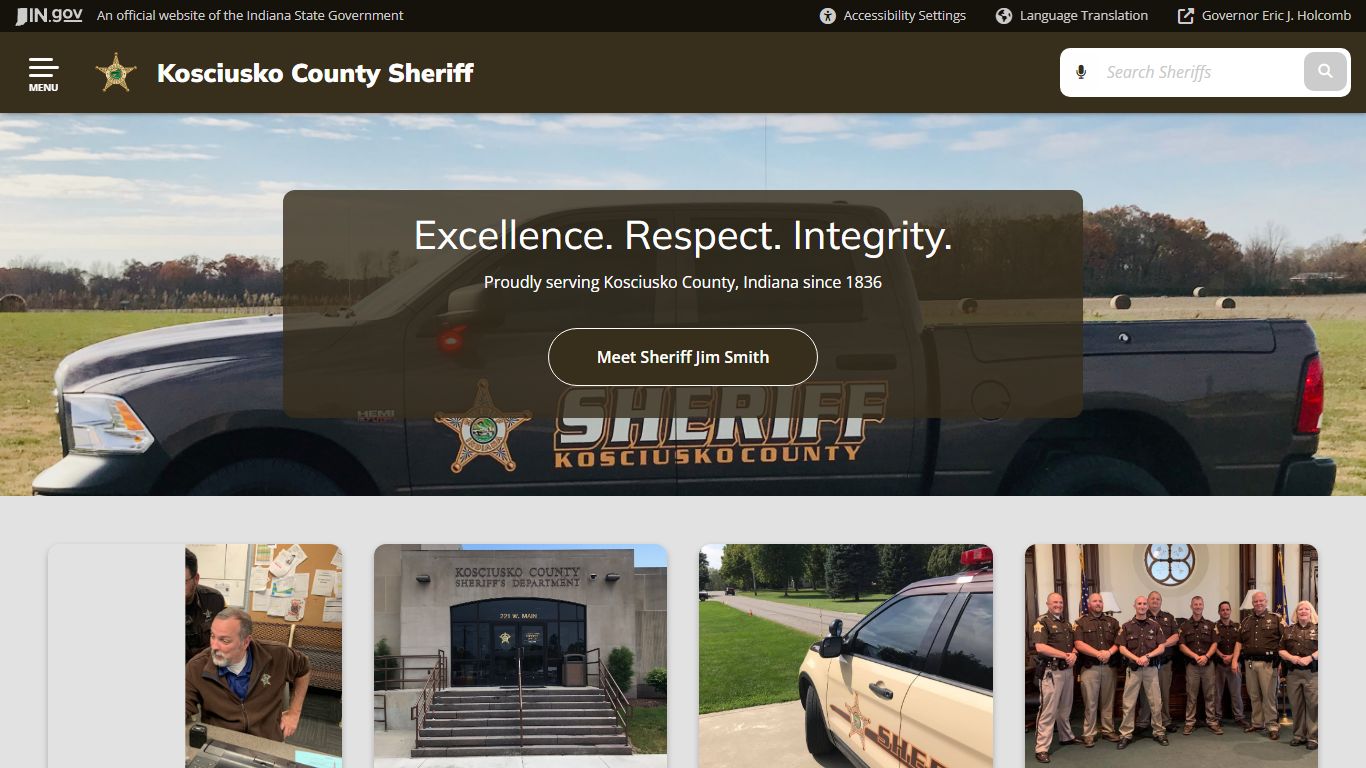 Kosciusko County Sheriff's Office: Home - IN.gov